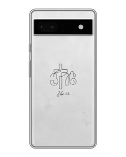 Чохол для Google Pixel 6a з картинкою «Івана 3:16 Хрест»