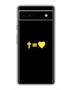 Чохол для Google Pixel 6a з картинкою «Серце та Хрест»