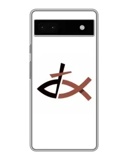 Чохол для Google Pixel 6a з картинкою «Риба та хрест»