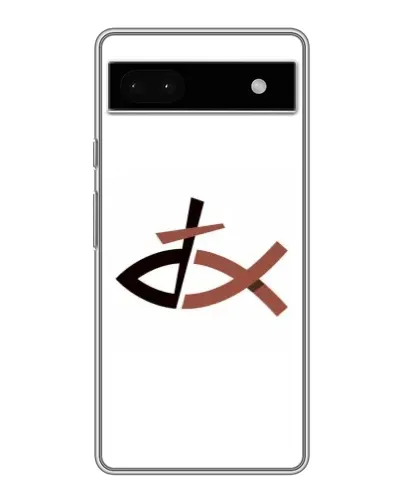 Чохол для Google Pixel 6a з картинкою «Риба та хрест»