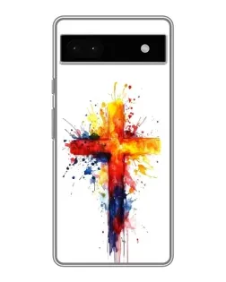 Чохол для Google Pixel 6a з картинкою «Акварельний хрест»