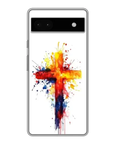 Чохол для Google Pixel 6a з картинкою «Акварельний хрест»
