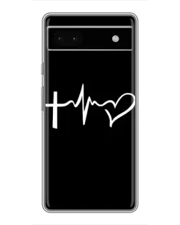 Чехол для Google Pixel 6a с картинкой «Пульс веры»