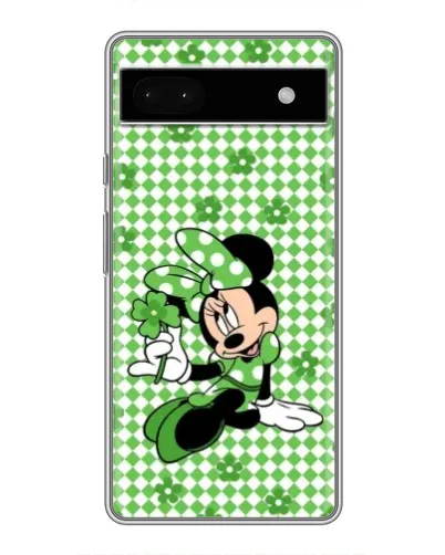 Чехол для Google Pixel 6a с картинкой «Mickey в клетку»
