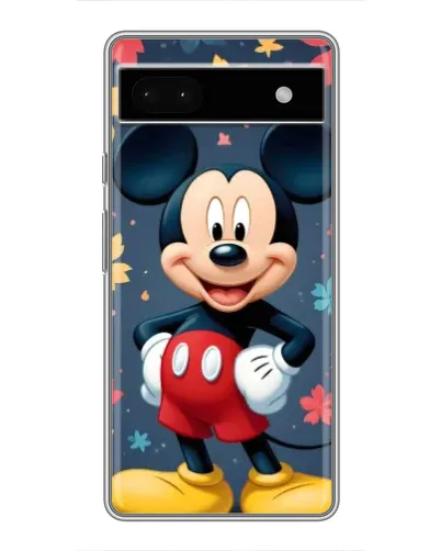 Чехол для Google Pixel 6a с картинкой «Осенний Mickey Mouse»