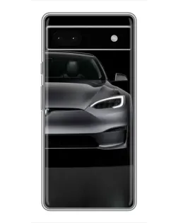 Чехол для Google Pixel 6a с картинкой «Tesla Model S Look»