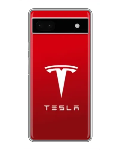 Чехол для Google Pixel 6a с картинкой «Tesla Red Classic»