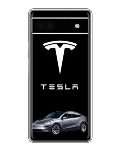Чехол для Google Pixel 6a с картинкой «Tesla Model Y»