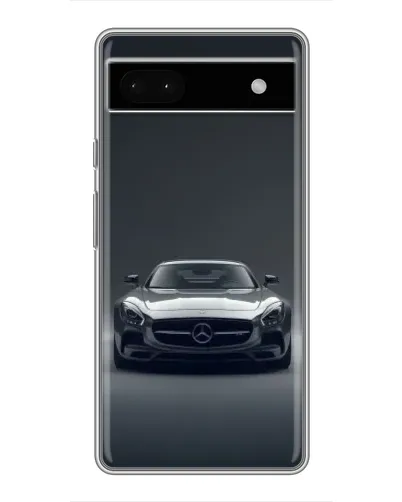 Чехол для Google Pixel 6a с картинкой «Mercedes на черном»