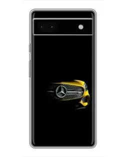 Чехол для Google Pixel 6a с картинкой «Mercedes — ретро стиль»