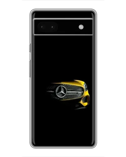 Чехол для Google Pixel 6a с картинкой «Mercedes — ретро стиль»