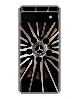 Чехол для Google Pixel 6a с картинкой «Диск Mercedes»
