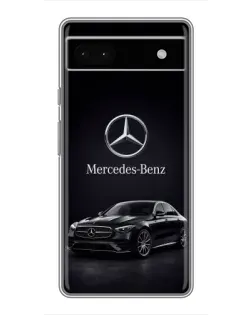 Чехол для Google Pixel 6a с картинкой «Mercedes — решетка радиатора»