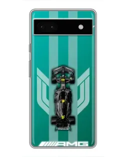 Чехол для Google Pixel 6a с картинкой «Mercedes AMG Petronas»