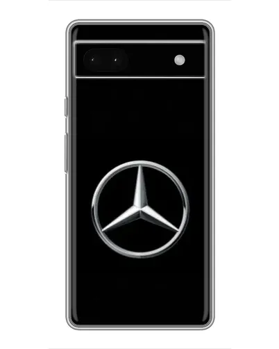 Чехол для Google Pixel 6a с картинкой «Mercedes классический лого»