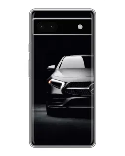 Чехол для Google Pixel 6a с картинкой «Свет фар Mercedes»