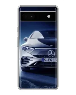 Чехол для Google Pixel 6a с картинкой «Mercedes EQ — будущее»