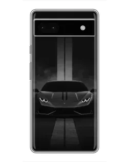 Чехол для Google Pixel 6a с картинкой «Lamborghini симметрия дорог»