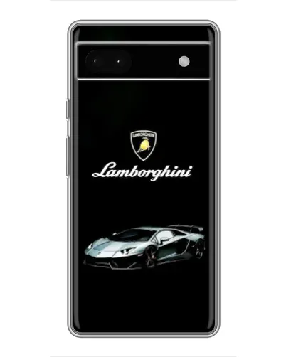 Чехол для Google Pixel 6a с картинкой «Логотип Lamborghini классика»