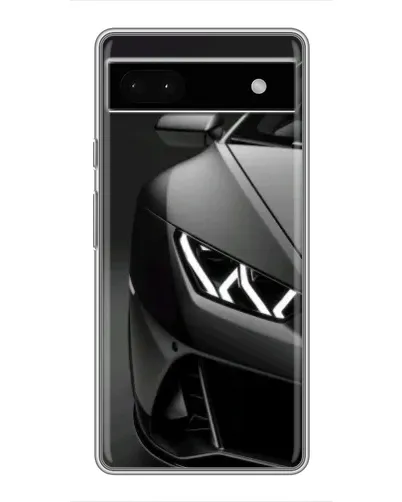 Чехол для Google Pixel 6a с картинкой «Lamborghini фары детализация»