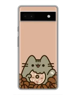Чехол для Google Pixel 6a с картинкой «Кофейный Пушин»