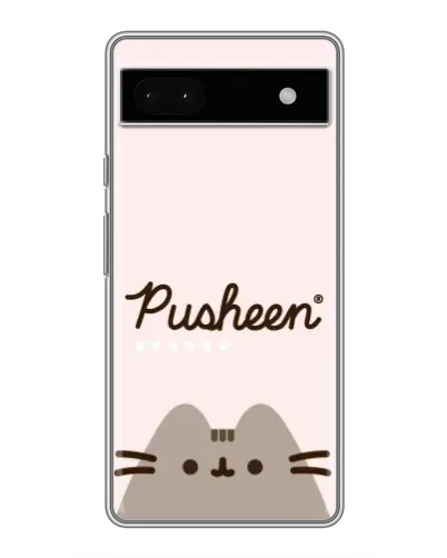 Чехол для Google Pixel 6a с картинкой «Pusheen логотип»