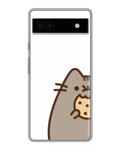 Чехол для Google Pixel 6a с картинкой «Пушин с печеньем»