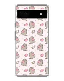 Чехол для Google Pixel 6a с картинкой «Пушин и сладости»