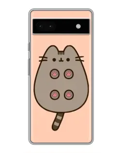 Чехол для Google Pixel 6a с картинкой «Пушин пузиком кверху»