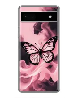 Чохол для Google Pixel 6a з картинкою «Метелик у диму»