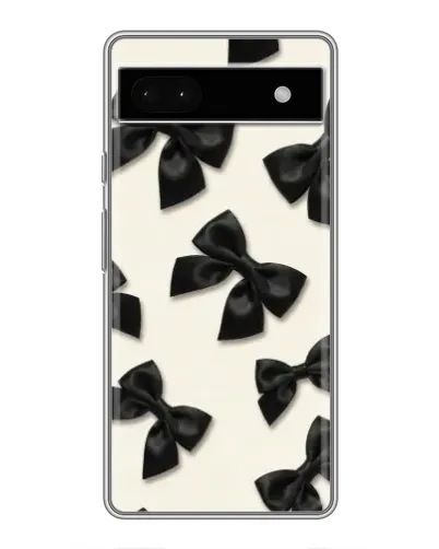 Чохол для Google Pixel 6a з картинкою «Чорні бантики»