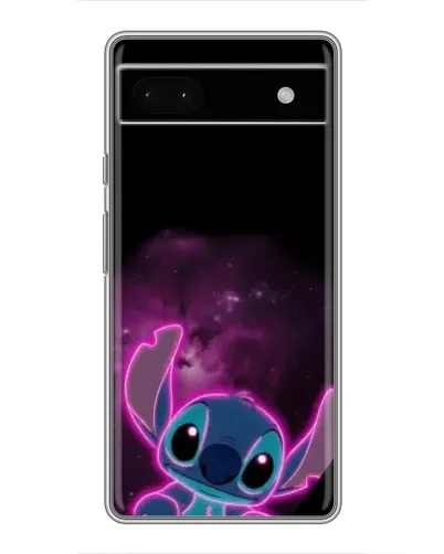 Чехол для Google Pixel 6a с картинкой «Неоновый Stitch»
