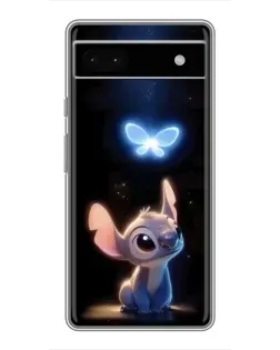 Чехол для Google Pixel 6a с картинкой «Сияющий Стич»