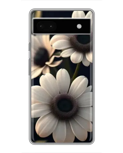Чохол для Google Pixel 6a з картинкою «Білі маргаритки макро»