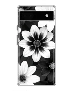Чохол для Google Pixel 6a з картинкою «Монохромні айстри»