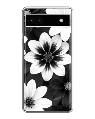 Чохол для Google Pixel 6a з картинкою «Монохромні айстри»