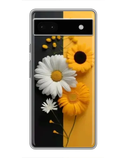 Чохол для Google Pixel 6a з картинкою «Соняшник та ромашка»