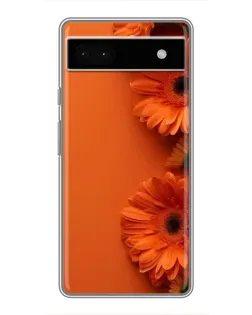 Чохол для Google Pixel 6a з картинкою «Помаранчеві гербери»