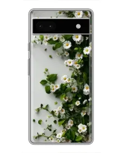 Чохол для Google Pixel 6a з картинкою «Гілка дрібних білих квітів»