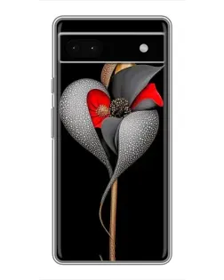 Чохол для Google Pixel 6a з картинкою «Срібна фантазійна квітка»