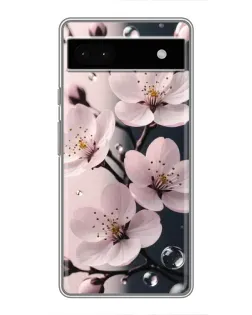 Чохол для Google Pixel 6a з картинкою «Ніжня сакура та краплі»
