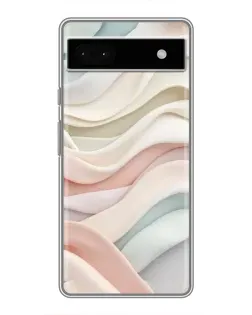 Чехол для Google Pixel 6a с картинкой «Пастельные нежные волны»