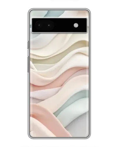 Чехол для Google Pixel 6a с картинкой «Пастельные нежные волны»