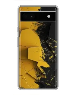 Чехол для Google Pixel 6a с картинкой «Золотые осколки геометрии»