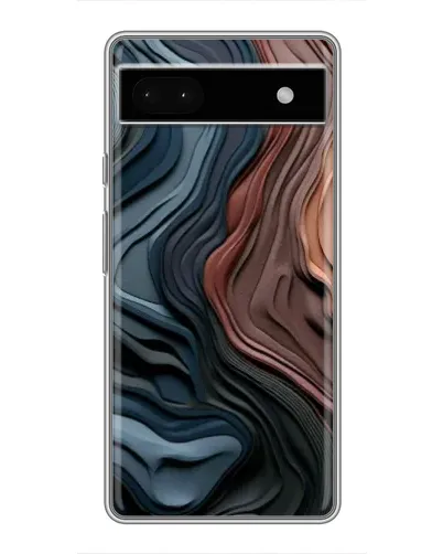 Чехол для Google Pixel 6a с картинкой «Цветные волны каньона»