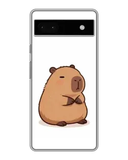 Чехол для Google Pixel 6a с картинкой «Толстенькая капибара»