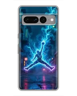 Чехол для Google Pixel 7 Pro с картинкой «Jordan Gold Jumpman»