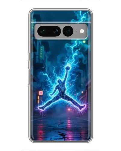 Чехол для Google Pixel 7 Pro с картинкой «Jordan Gold Jumpman»