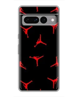 Чехол для Google Pixel 7 Pro с картинкой «Jordan Red Pattern»