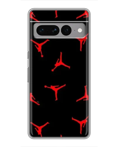 Чехол для Google Pixel 7 Pro с картинкой «Jordan Red Pattern»